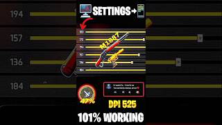 New update free fire sensitivity settings ⚙️ #shorts #freefire #sensitivity