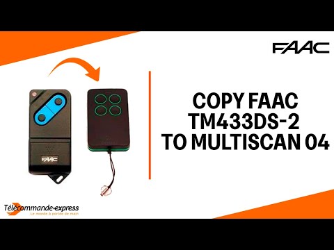 How to Copy a FAAC TM433DS-2 Remote to a MULTI SCAN 04 Cloning Remote