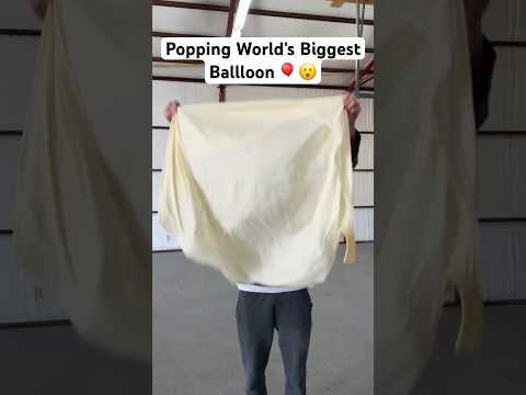 Popping the worlds biggest balloon #shorts