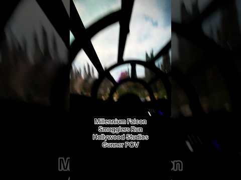 Gunner view on smugglers run at Hollywood studios! Somehow we did it!! We got it!! I want the $$
