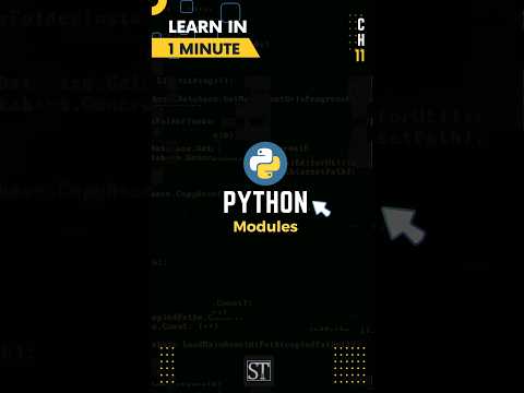 Python Modules - Quick introduction #python #codingshorts #pythonmodules #pythonprogramming #shorts