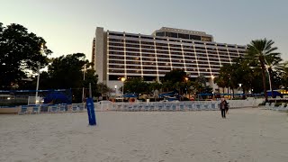Disney's Contemporary Resort 2025 Evening Sights & Sounds in 4K | Walt Disney World December 2025