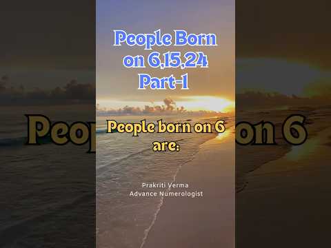 People born on 6 #numerology #occultscience #shortsfeed #ytshorts #shorts #viralshorts #numero