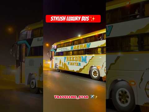 Raghav Travels New Sleeper Luxury bus ✨♥️ ll Surat To Porbandar Luxury Bus #viralvideos #bus #Luxury