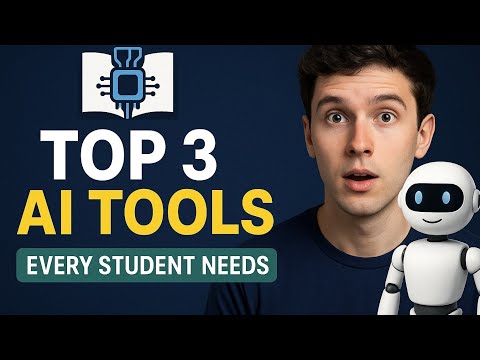 Top 3 AI Tools Every Student Needs in 2025 📚🤖#ai #technology #usa #top3 #students #tolls #viral 