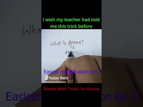 Best Multiplication Trick for 5#maths #multiplicationtrick #multiplicationtricks #mathstricks