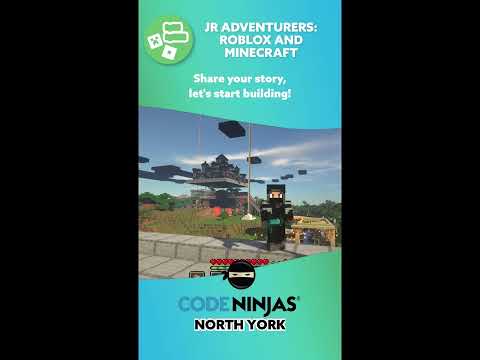 Code Ninjas North York Summer Camps 2025: JR Adventurers Minecraft and Roblox