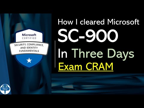 How I cleared SC 900 Exam in three days! Exam CRAM!