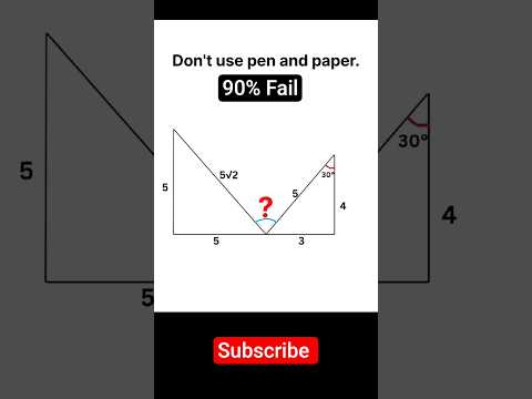 Triangle based maths problem | #maths #olympiad #puzzle
