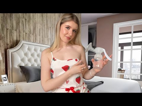 Breastfeeding Tips & pump with Kate【pigeon搾乳機/Breast Pump Tutorial】手動搾乳機の使い方講座 保育士が解説 #育児 #子育て #搾乳