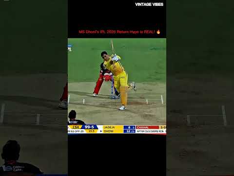 🦁 The Lion Roars Again! MS Dhoni’s Epic Comeback in IPL 2026 💛 | Thala is Back! 🔥 #CSK #Dhoni