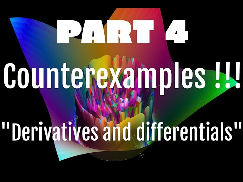 Part 4. Not differentiable but has partial derivatives ? Examples of such 2- variable functions.