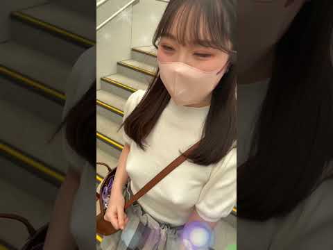 【ノーブラ散歩NBS】新駅、幕張豊砂駅でお散歩