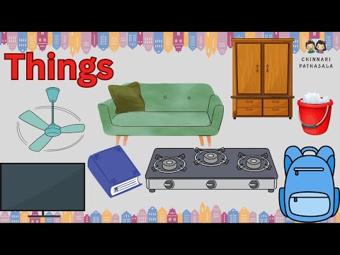 🧸✨ Things for kids | Learn Everyday Objects for Kids | Chinnari Pathasala 🚗📚 #preschooleducation