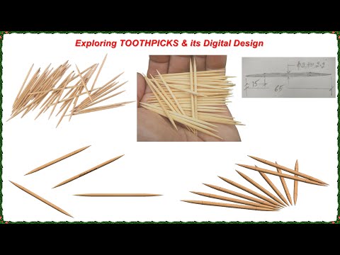 Exploring a real world product TOOTHPICK & its Digital Design ; #3dmodeling, #solidworks,, #learning