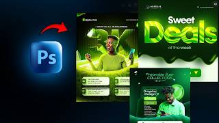 CREATE CATHCY LIGHT EFFECTS IN SOCIAL MEDIA FLYERS