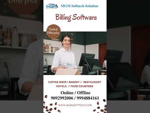Billing Software at lowest cost #shorts#billingsoftware #restaurantpos @mgmsofttechsolution