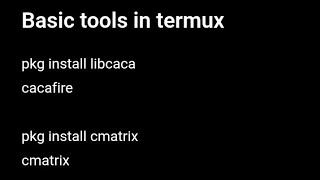 Basic tools in termux install ✨#termux #termuxcommands #termuxtool #termuxapp 