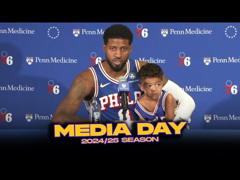 Paul George On Joel Embiid, Maxey, 76ers Chances in 2024/25 | 2024 Media Day