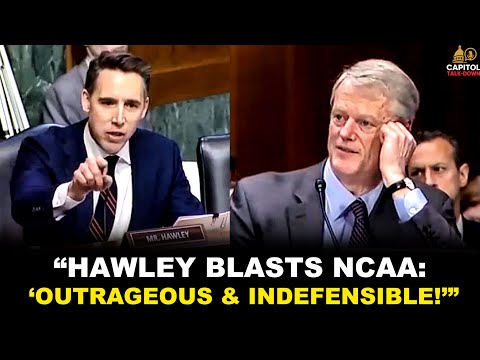 Sen. Hawley GRILLS NCAA Chief on Transgender Athletes in Women’s Sports | Explosive Senate Exchange