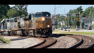 5 Trains on the Old B&O Railroad on a Beautiful Day
