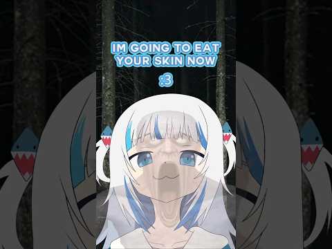 Gura becomes a skinwalker... #hololive #vtuber #hololiveenglish #gawrgura #goomba #vtuber #holoen
