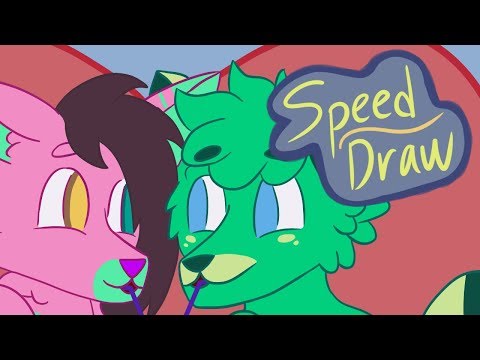 Speed Draw: Sharing a Milkshake (Request)