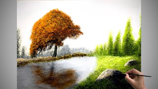 Paint A Masterpiece In 10 Minutes: Beginner Landscape | Learn To Paint With Yash
