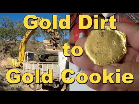 Small Scale Gold Mining  From Gold dirt to Gold Cookie