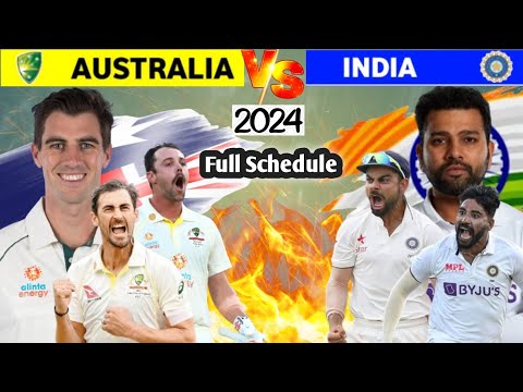 India vs Australia test series Schedule 2024 ||India Tour Of Australia 2024 || INDIA vs Australia
