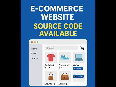 E-Commerce website with full source code