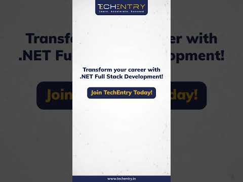 Master .NET Full Stack Development | Your Journey to Success with TechEntry 🚀