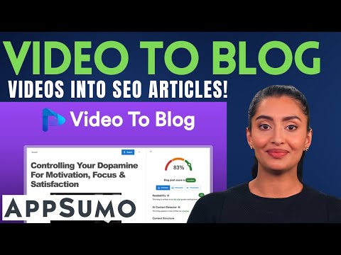 Video To Blog Lifetime Deal For Only 49$! [Video To Blog Appsumo Deal]
