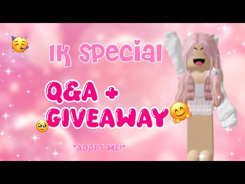 Q&A + Giveaway Winner announced! *1k special* #adoptmegiveaway #adoptmegame #adoptmestory #fyp