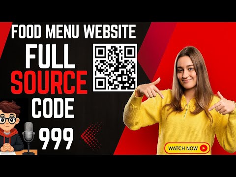 🚀QR FOOD MENU WEBSITE FULL SOURCE CODE @ 999/- only