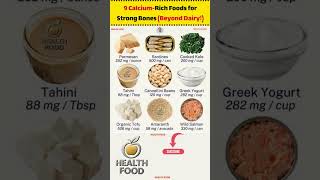 9 Calcium-Rich Foods for Strong Bones (Beyond Dairy!) #Calcium #BoneHealth #StrongBones