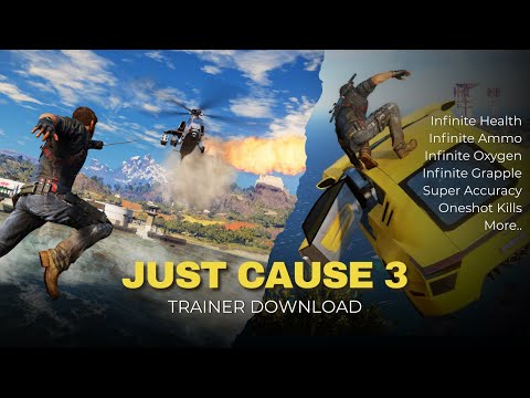 Just Cause 3 Trainer Cheats | 100% working | Infinite Health | Everything unlimited