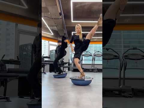 Next Level Balance Skills 🔥😱 #bosu #dance #balance