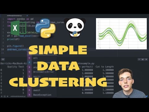 Clustering Multi Variable Excel Data with Andrew's Curve - Python Data Visualization Tools
