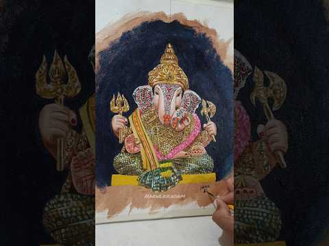 Dagdusheth ganpati bappa painting