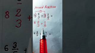Short Technique for Mixed Fractions. #maths #RDMath #speedmathstricks #speedmath