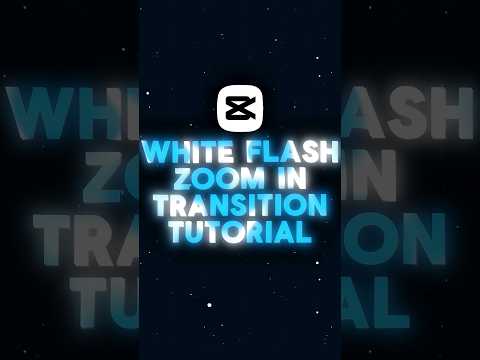 White Flash Zoom In Transition Tutorial 🤩 | Capcut Tutorial | #capcuttutorial #capcuttransition