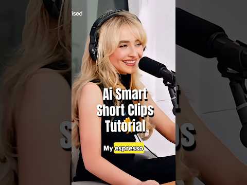 Ai Smart Short Clips Tutorial |Filmora14  #filmora #edit #podcast
