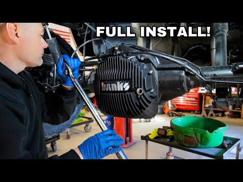 Banks Rear Differential Cover Unboxing and Installation | Duramax
