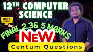 Score 100/100 in 12th Computer Science 🚀 | Most Important Questions