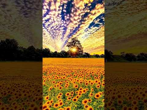 Relaxing Morning Music With Sunflower 🎶 #relaxingmusic #morningmusic