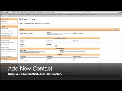 Add New Contact (Salesforce Automation)