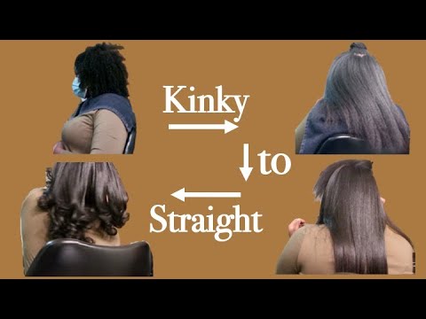 Silk Press - Kinky to Straight