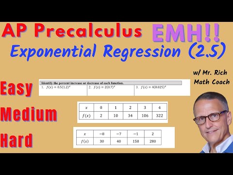 AP Precalc: Exponential Regression E/M/H (2.5