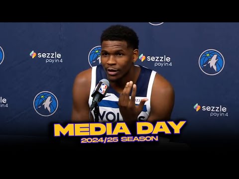 Anthony Edwards On J.Randle, His GOAT Status, What He Stole From LeBron 👀 | 2024 Media Day